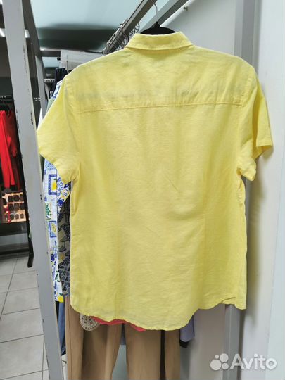 Новая женская рубашка J Crew S (44) лён/хлопок