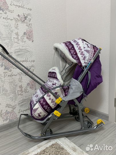 Детские санки коляска