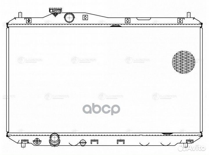 Радиатор охлаждения двигателя honda civic 4D 12