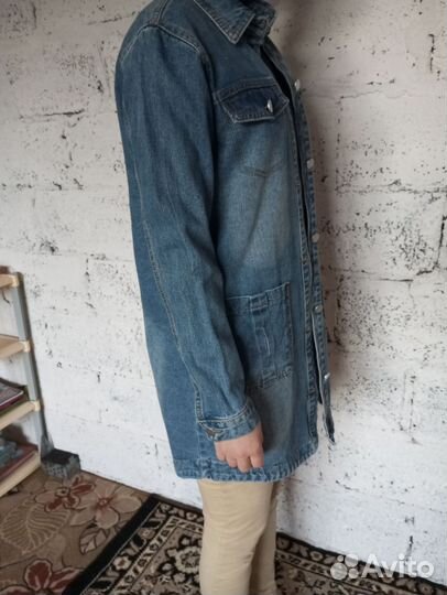 Джинсовая куртка утеплённая