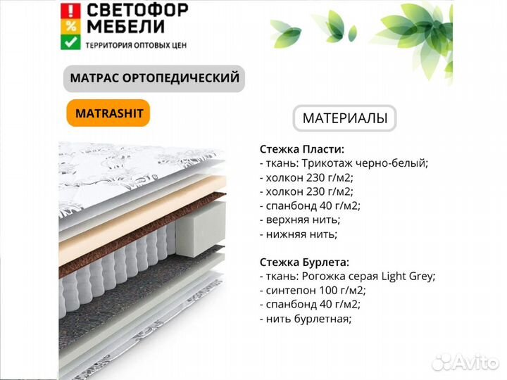 MatrasHit Матрас Хит 1200х2000 мм