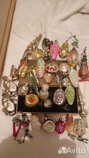 Елочные игрушки СССР и гдр одним лотом 35 шт