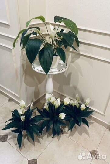Искусственные цветы спатифиллум антуриум зелень