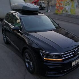 Автобокс Broomer 430л серый на Tiguan. Рассрочка