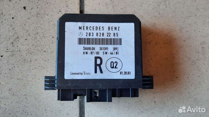 Блок комфорта mercedes w203