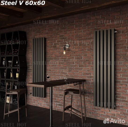 Вертикальный Трубчатый радиатор Steel-Hot от