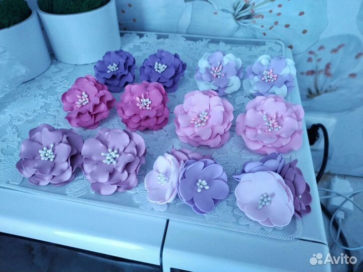 Резиночки для волос ручной работы