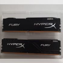 Оперативная память ddr4 hyperx fury 8gb 2400