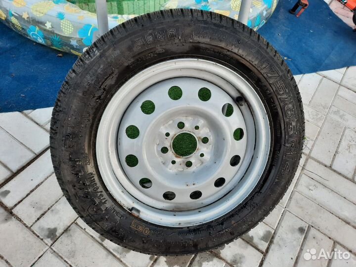 R14 Запаска Ваз штампованный всборе 4на98 лето