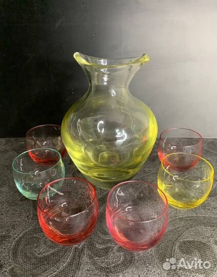 Набор рюмок, кувшин графин ваза стакан Moser