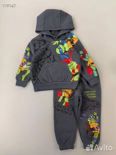 Теплый спортивный костюм на флисе hm 98 104 110