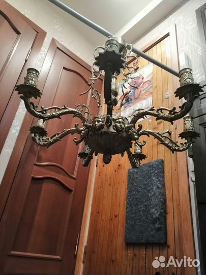 Люстра бронзовая