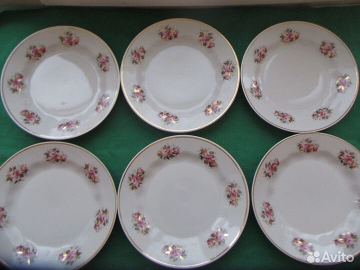 Тарелки времен СССР Дулево, Рига, Коростень, юуфз