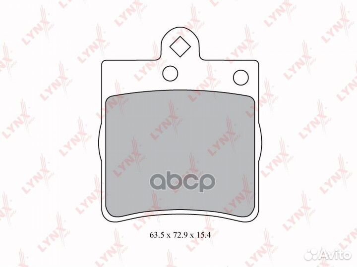 Колодки тормозные задние BD-5315 lynxauto