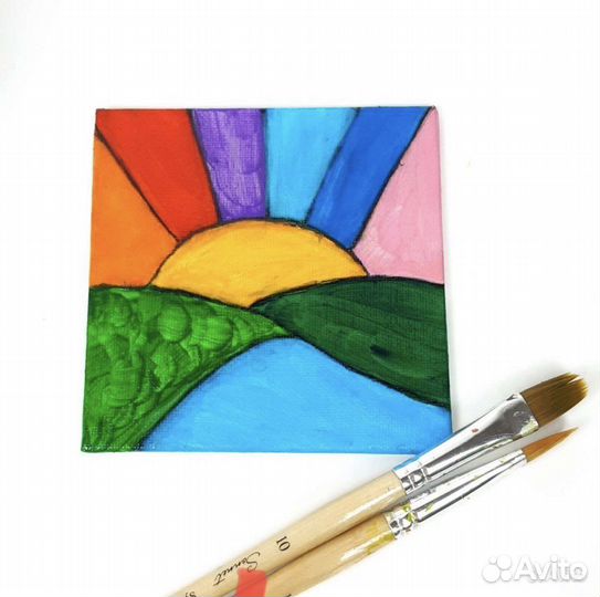 Холст на картоне для рисования 