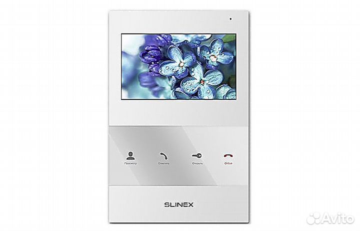 SQ-04 white - Цветной видеодомофон, настенный Slin