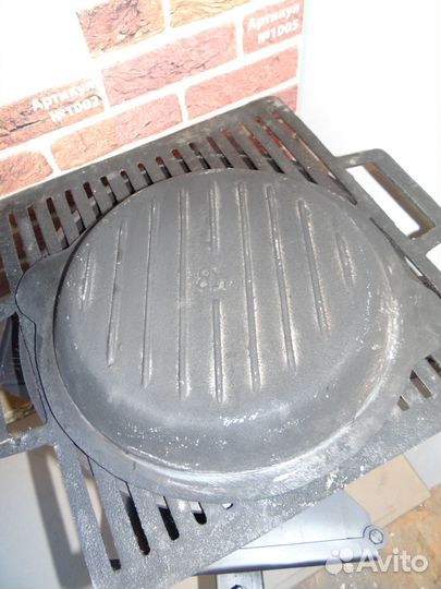 Крышка - сковорода чугунная на казан, Узбекистан