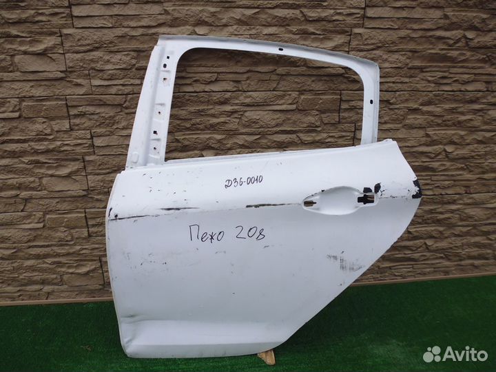 Пежо 208 дверь задняя левая c 2012