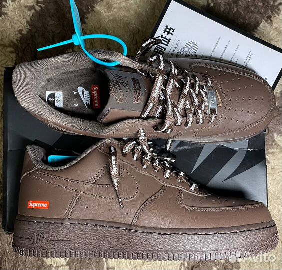 Nike Air Force 1 Low x Supreme Baroque Brown