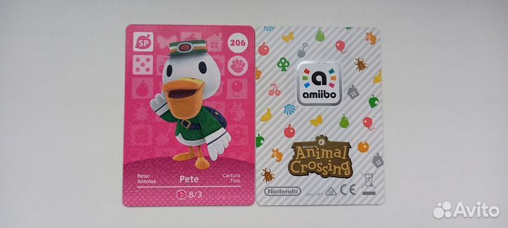 20. Animal Crossing amiibo-карты (201-210) 4U