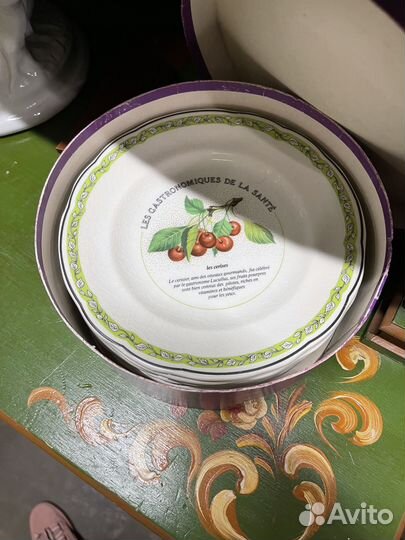 Тарелка винтажная. Набор для десерта 6 штук от Gie