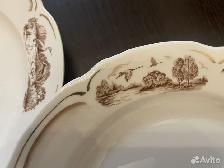 Набор тарелок,Барановский фарфоровый завод,СССР