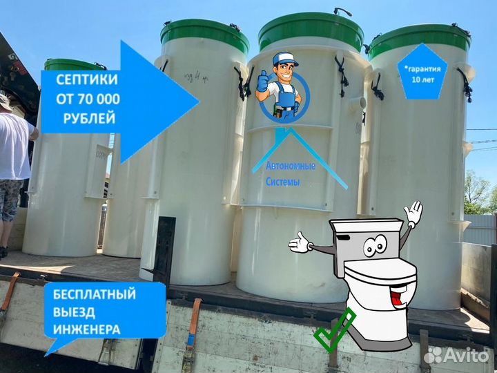 Септик монтаж продажа
