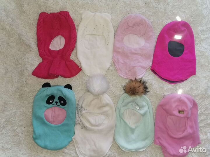 Много шапок на р 46-52 на 1-5 лет