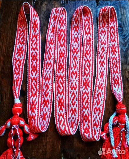 Женский свадебный славянский пояс