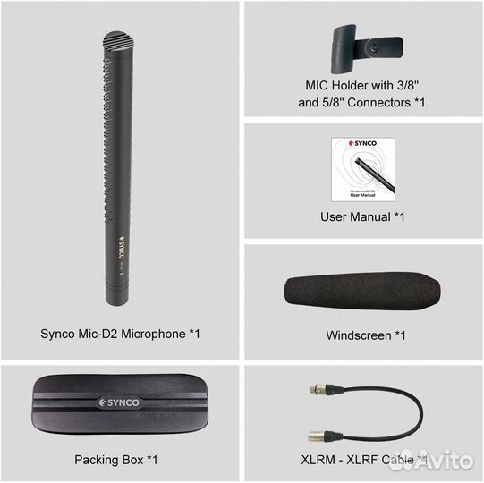 Накамерный микрофон Synco Mic-D2