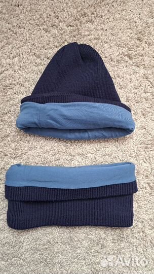 Шапка со снудом для мальчика