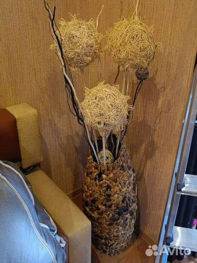 Ваза с сухоцветами