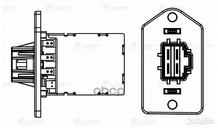 Резистор э/вент. отоп. для а/м Hyundai Solaris II