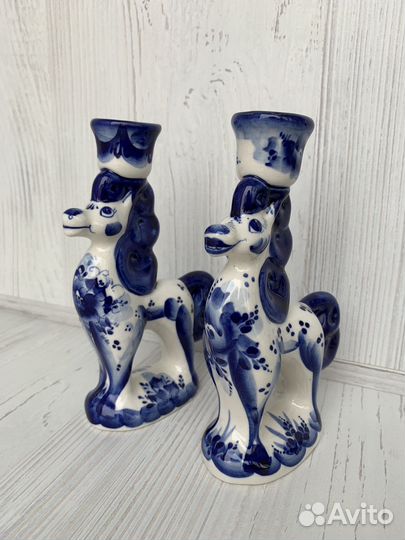 Подсвечник / фигурки Гжель