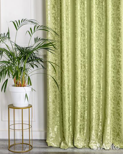 Шторы Версаль Светло-зеленые готовые и на заказ