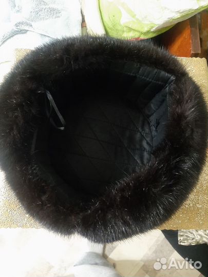 Норковая шапка мужская новая 58