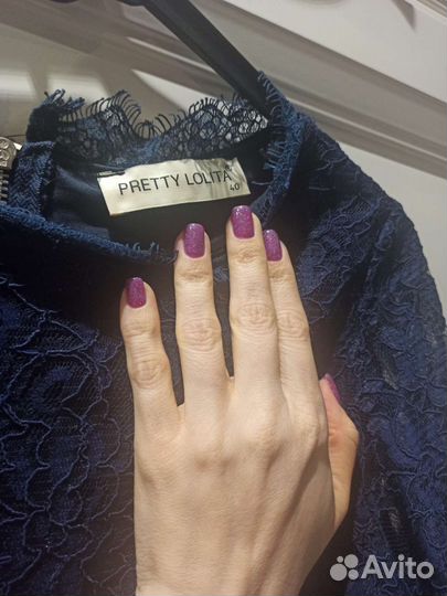 Блузка Pretty Lolita кружевная с баской р.44