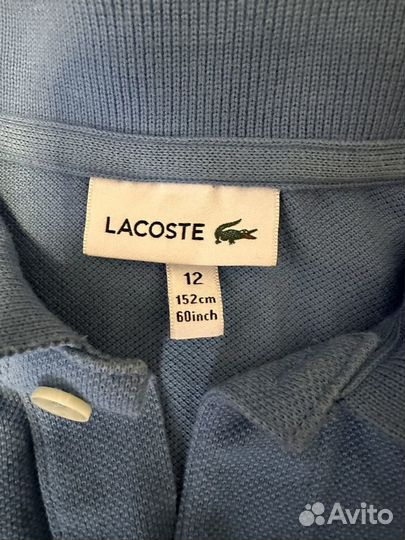 Поло Lacoste оригинал для мальчика 12 лет