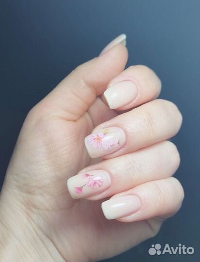 Маникюр с (покрытием гель-лак), Наращивание