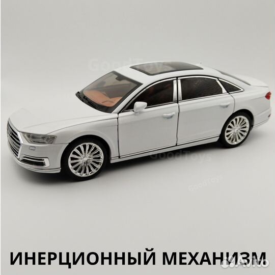 Металическая Audi A8 Long 55 tfsi в масштабе 1:24