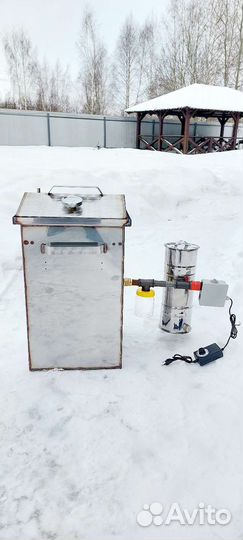 Коптильня горячего и холодного копчения 50х30х30