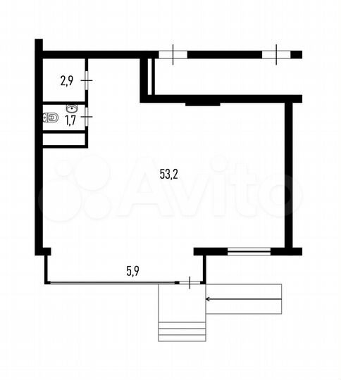 Торговая площадь, 63.7 м²