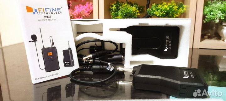 Микрофон петличный беспроводной Fifine K037