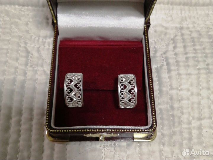 Серьги серебро 925 проба