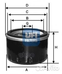 Фильтр масляный hyundai/KIA/mazda/mitsubishi 23