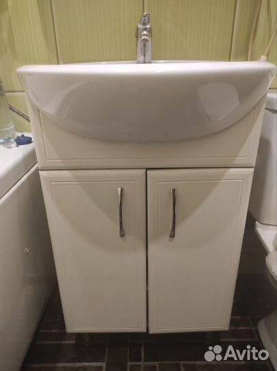 Раковина в ванную с тумбой 54x83см глубина 45 см