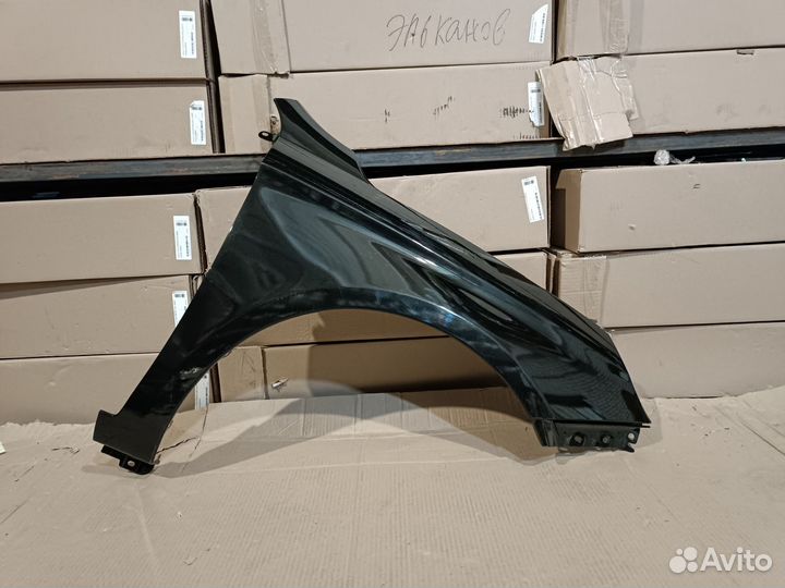 Крыло правое Лада Веста черный (черная жемчужина)