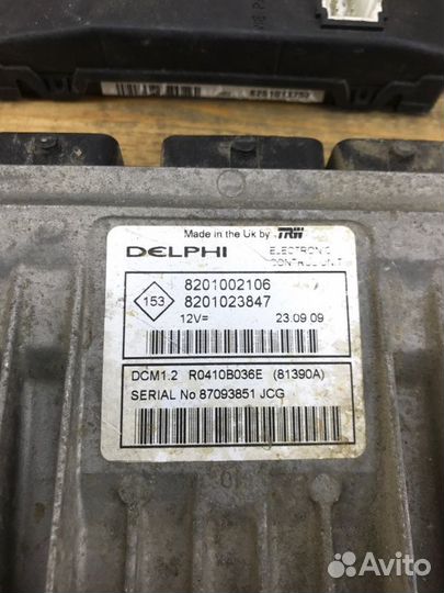 Комплект блоков эбу Лада Ларгус универсал K9K 8796