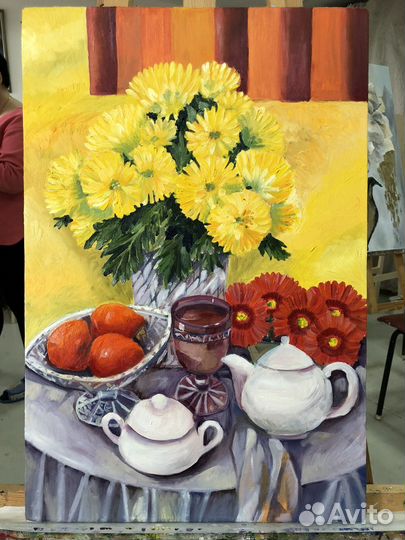 Картина маслом на холсте натюрморт