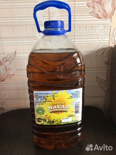 Подсолнечное нерафинированное масло